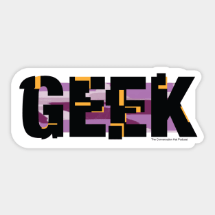 Geek w outline Sticker